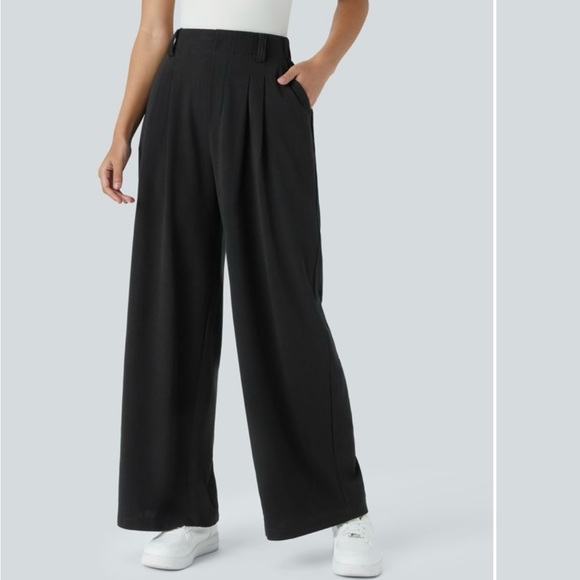 Halara Flex™ High Waisted Pocket Wide Leg Waffle Work Pants - Picture 1 of 10